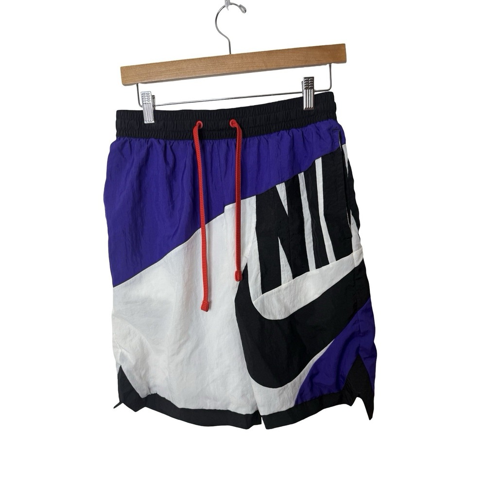 Nike Dri-FIT Throwback Futura Basketball Shorts Black and White Sz M